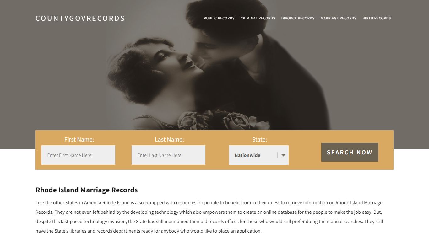 Rhode Island Marriage Records | Enter Name and Search|14 Days Free